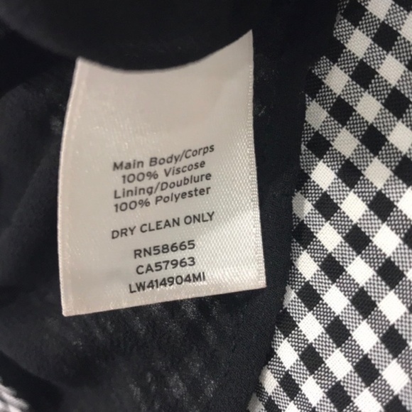 Lewit Black White Gingham Blouse - Picture 5 of 7